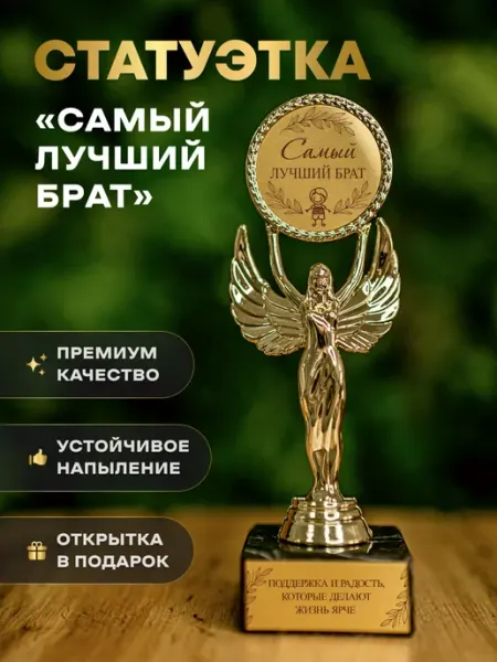 Статуэтка подарочная самый лучший брат оригинальный сувенир Нина
