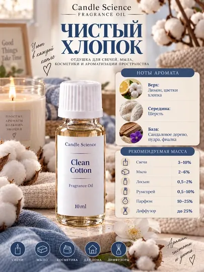 Отдушка, аромамасло Candle Science, 30 гр - Мыловарение