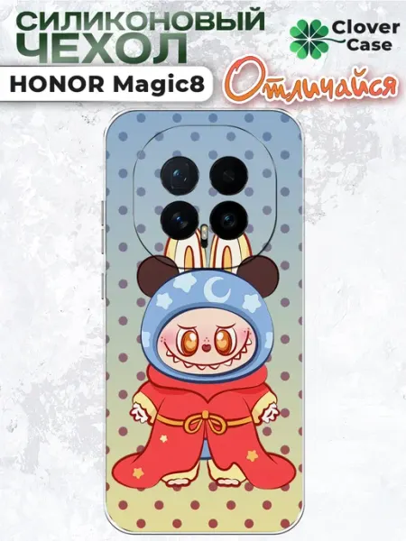 Чехол на Honor Magic 8 Микки Лабубу CloverCase