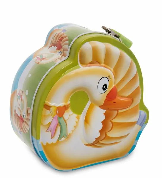 Металлическая копилка 'Лебедь'
