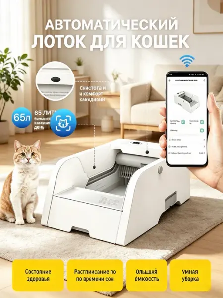 Автоматический лоток для кошек