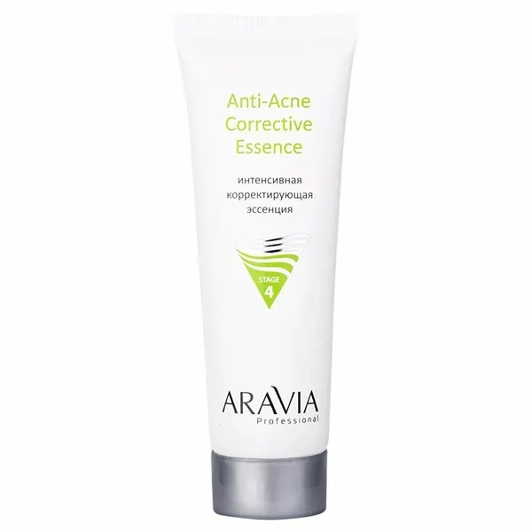 Эссенция Aravia Professional Профессиональная косметика Anti-Acne Corrective Essence, Интенсивная корректирующая эссенция для жирной и проблемной кожи, 50 мл