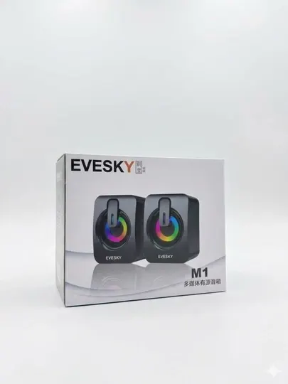 Компьютерные колонки EVESKY M1 RGB, игровая колонка для ноутбука, ПК