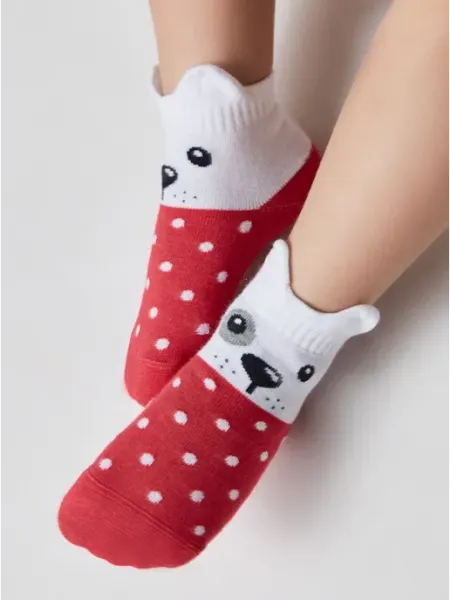 Короткие носки с декоративными ушками «Собачка» DivaShop