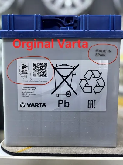 Автомобильный аккумулятор Varta Evropa
