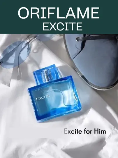 Туалетная вода Oriflame "Excite", мужская, освежающий древесно-фужерный аромат, 75 мл