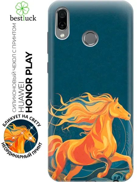 Чехол на Honor Play с лошадью Huawei