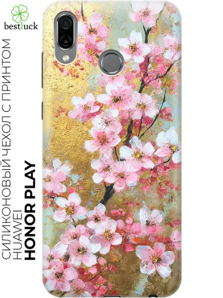 Чехол на Honor Play с сакурой Huawei
