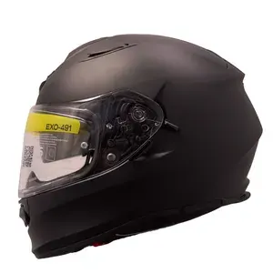 Мотошлем интеграл Scorpion Exo EXO-491 Solid / Матовый / Черный (M / Черный)