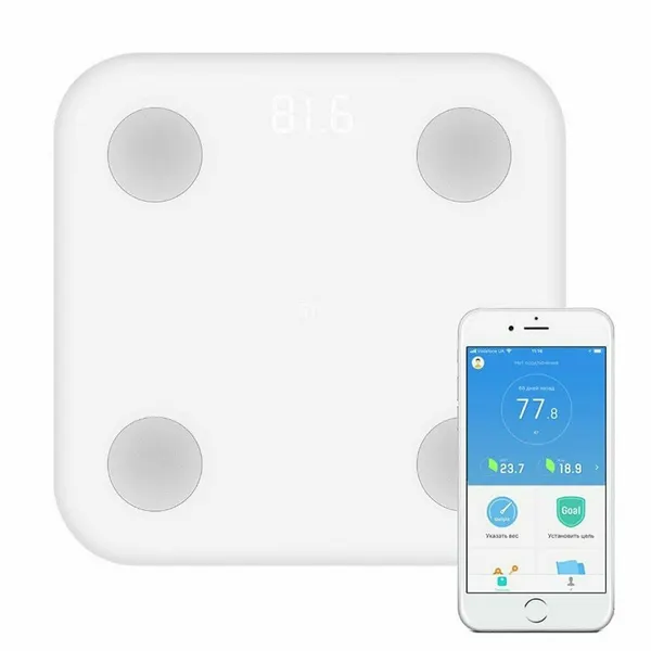 Умные напольные весы Xiaomi Body Composition S400 MJZTZC01YM, белые