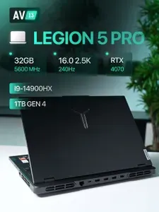 Lenovo Legion 5 Pro 2024 (Y9000P) 16.0'' 2.5k 240Hz, Windows 11 Home – лицензия, Игровой ноутбук 16", Intel Core i9-14900HX, RAM 32 ГБ, SSD 1024 ГБ, NVIDIA GeForce RTX 4070 для ноутбуков (8 Гб), Windows Home, темно-серый, Русская раскладка