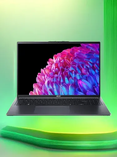 Acer Swift Go 16 Ноутбук 16", Intel Core Ultra 7 155H, RAM 32 ГБ, SSD 1024 ГБ, Intel Arc Graphics, Windows Home, (NX.KSHCD.003), серый, Русская раскладка