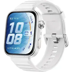 Умные часы Huawei Watch Fit 5 Pro, AMOLED 1.92", 480-408, Bluetooth, NFC серебристый/белый (55020HTY)