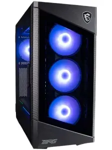 MSI Системный блок Velox (AMD Ryzen 7 8700G, RAM 16 ГБ, SSD 512 ГБ, AMD Radeon 780M, Windows 11 Pro), 20254580, черный, зеркальный