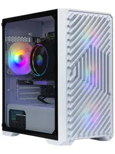 GamePC Системный блок T5 (Intel Core Ultra 5 245KF, RAM 16 ГБ, SSD 512 ГБ, NVIDIA GeForce RTX 5060 (8 Гб), Windows 11 Pro), 20264613, белый, черно-серый
