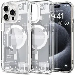 Чехол для мобильного телефона Spigen iPhone 12 Pro Max Ultra Hybrid MagFit case, совместимый с защитным чехлом военного класса MagSafe с защитой от пожелтения