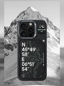 Карбоновый чехол на iPhone 16 Pro с Magsafe / Benks / Mont-blanc ArmorAir