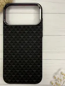 Премиум Чехол на Iphone 17 и 18 ProMax / Про Макс /Коричневый ромб/ MagSafe