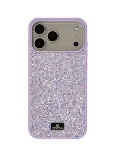 Чехол для iPhone 17 Pro Swarovski, Чехол для Айфона 17 Про, Серебристый
