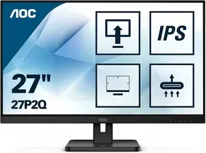 AOC 27" Монитор (27P2Q), IPS, 1920x1080 Full HD, 75 Гц, черный