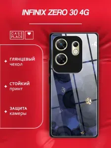 Чехол на Инфиникс Зеро 30 4G стеклянный