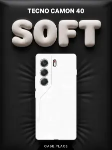 Чехол на Tecno Camon 40 Soft Touch с принтом "Созвездия белые"