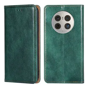 Чехол-книжка MyPads для Huawei Mate 50 Pro / Хуавей Мате 50 Про,(зеленый)