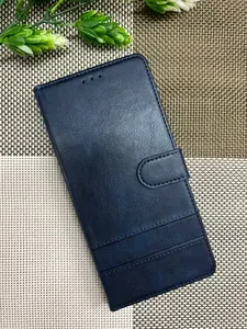 Чехол книжка для infinix note 50 pro PLUS с функцией подставки синий