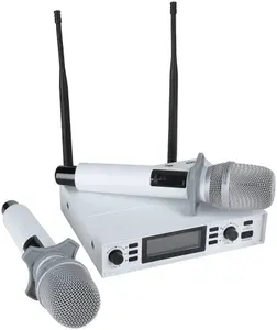 Микрофонная радиосистема Axelvox DX800SW UHF 650 758 MHz, цифровая, ручной микрофон (2 шт.), LCD дисплей, DSP, подавитель обратной связи