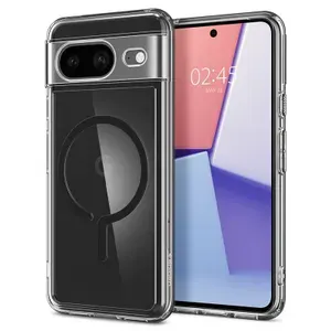 Чехол Spigen на Google Pixel 8 (ACS06281) Ultra Hybrid OneTap Metal Ring MagSafe / Спиген чехол для Пиксель 8 накладка, противоударный, с защитой камеры, черный