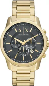 Часы мужские Armani Exchange / Часы наручные кварцевые спортивные с браслетом металлические с секундомером