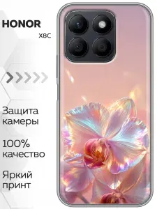 Чехол для Honor X8c с принтом женский модный на Хонор Х8с