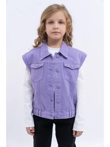 Family_fashion Жилетка джинсовая базовая