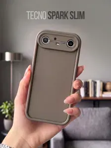 Ударопрочный силиконовый чехол на Tecno Spark Slim для Техно Спарк Слим с высокими бортиками