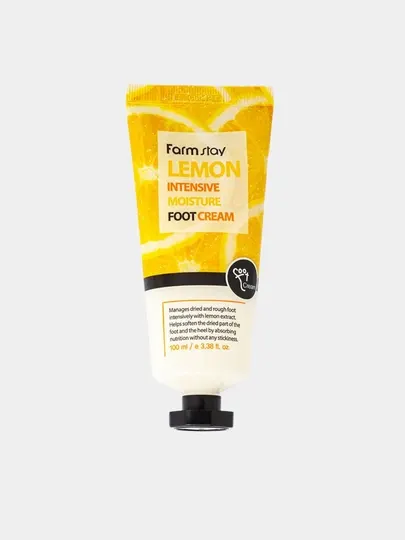 Крем для ног FarmStay Intensive Moisture Lemon, 100 мл