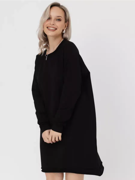 Х&Ч Fashion Платье повседневное мини оверсайз трикотажное