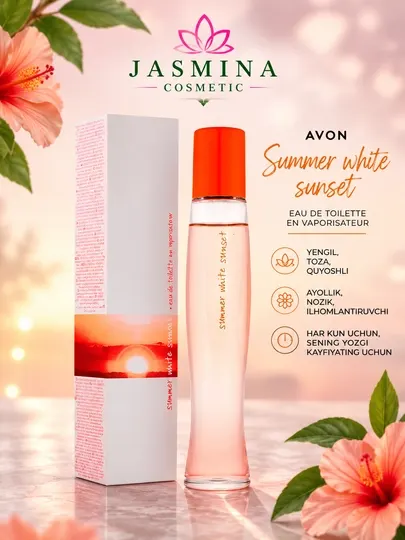 Avon Summer White Sunset женская туалетная вода Польша 50 мл - Туалетная вода