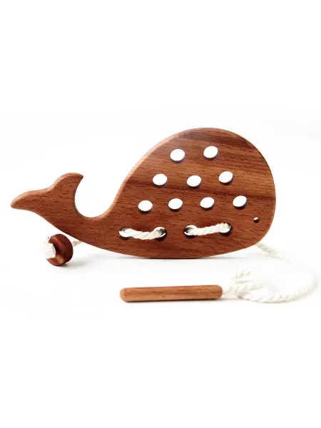 FEIDUBEI Развивающая игрушка шнуровка Кит