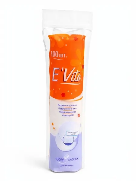 Ватные диски E'Vita, 100 шт.