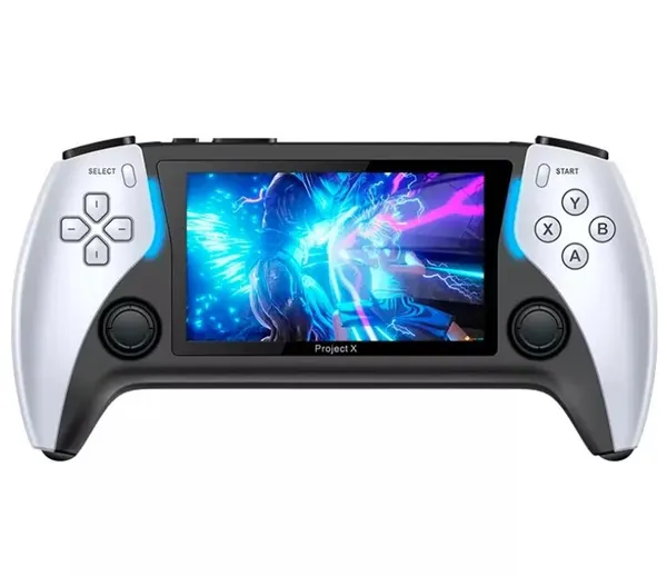 Портативная игровая приставка Project X, Модель XP встроенные 2386 игр, 4.3", 2500 mAh, Белый/Черный