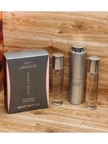 Духи в подарок Мини набор духов Lacoste Pour Femme Intense-Лакосте