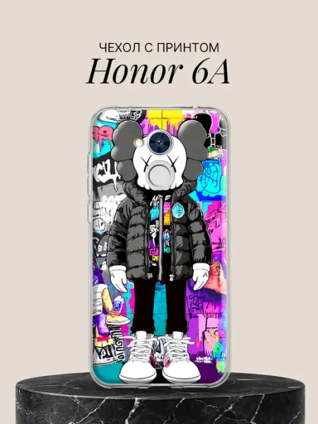 Чехол на 6A с принтом Уличный арт-персонаж HONOR