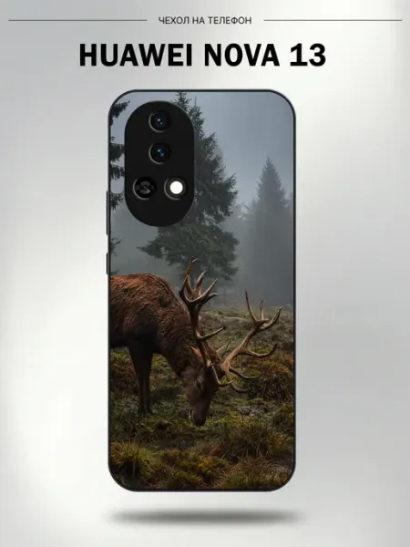 Чехол на Huawei Nova 13 с принтом Лесной олень CaseLab