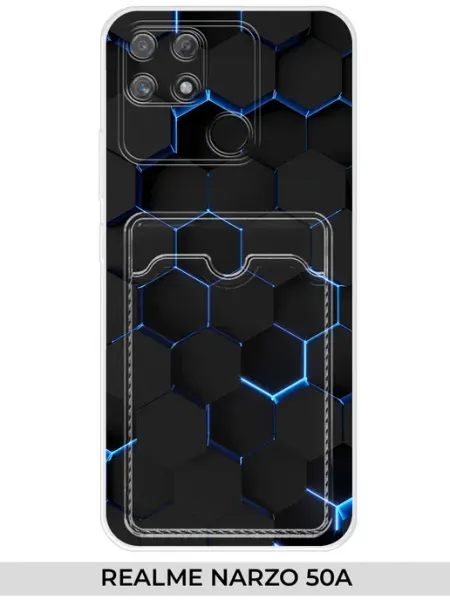 Чехол с карманом на NARZO 50A (для Реалми нарзо 50а) Realme