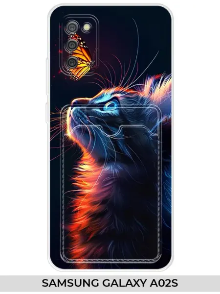 Чехол с карманом на Samsung A02S (для Самсунг а02с) NOOTO