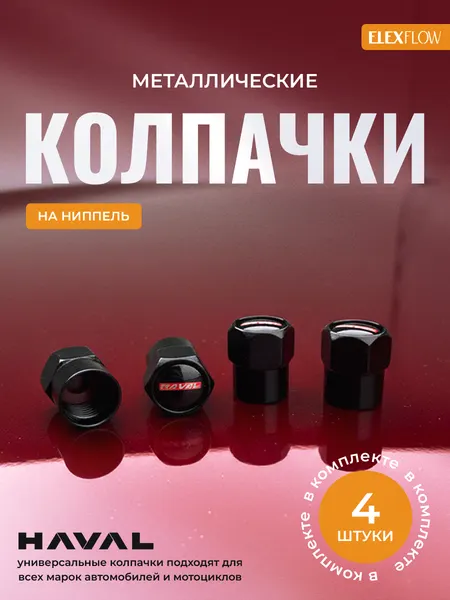 Колпачки на ниппель хавал, колпачки на ниппель для авто, HAVAL, 4 шт.