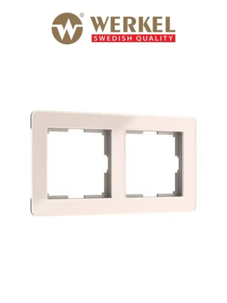 Рамка для розеток и выключателей 2 поста Acrylic W0022743 werkel