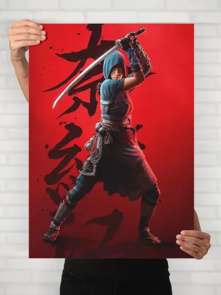 Плакат Assassins Creed Тени (Фудзибаяши Наоэ 3) A2 61x42 см HEAVEN POSTER