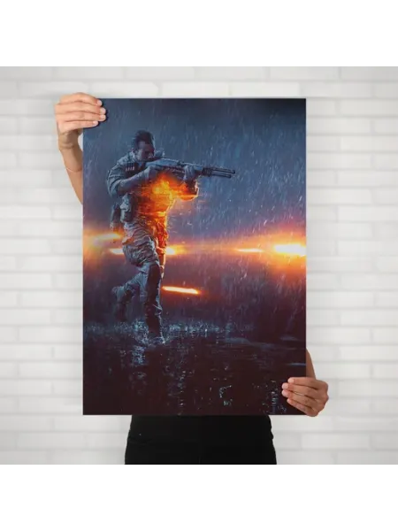 Плакат Бателфилд (Battlefield 4 - 5) - Постер A2 61x42 см HEAVEN POSTER