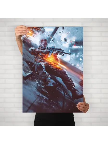 Плакат Бателфилд (Battlefield 4 - 6) - Постер A2 61x42 см HEAVEN POSTER